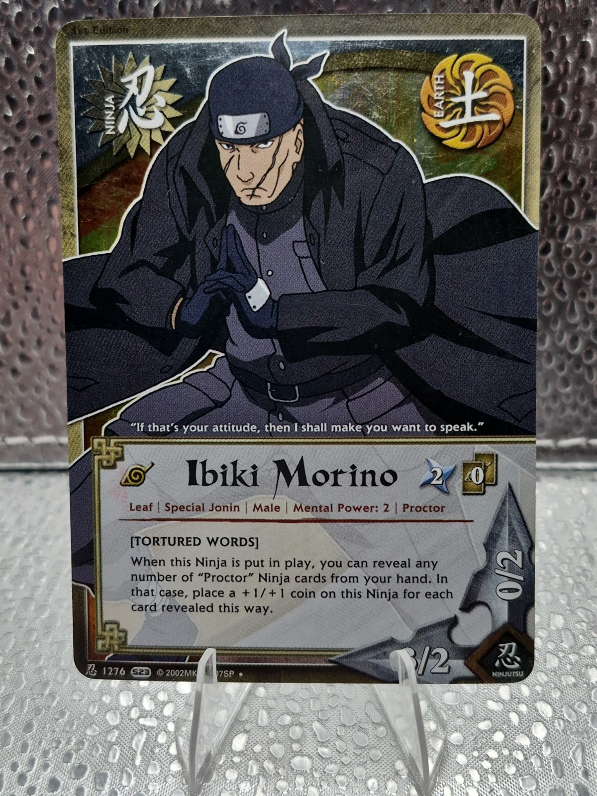 Naruto CCG/TCG - Ibiki Morino - Tortured Words - Foil - 1st Ed - Bandai Naruto CCG/TCG - Ibiki Morino - Tortured Words - Foil - 1st Ed - Bandai
