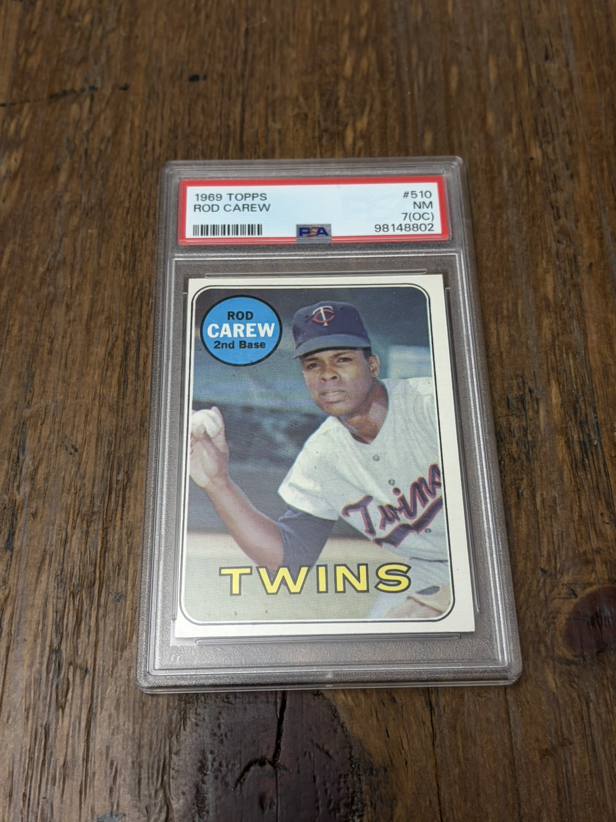 1969 Topps #510 PSA 7 Rod Carew Twins 510 Nice 1969 Topps #510 PSA 7 Rod Carew Twins 510 Nice