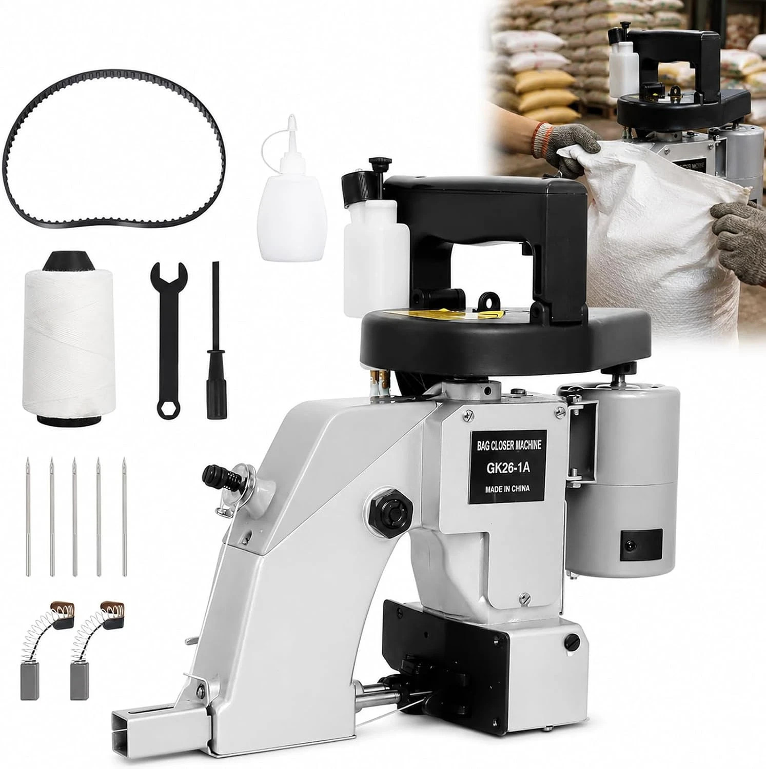 GK26-1A Bag Sewing Closing Machine Heavy Duty Bag Closer GK26-1A Bag Sewing Closing Machine Heavy Duty Bag Closer