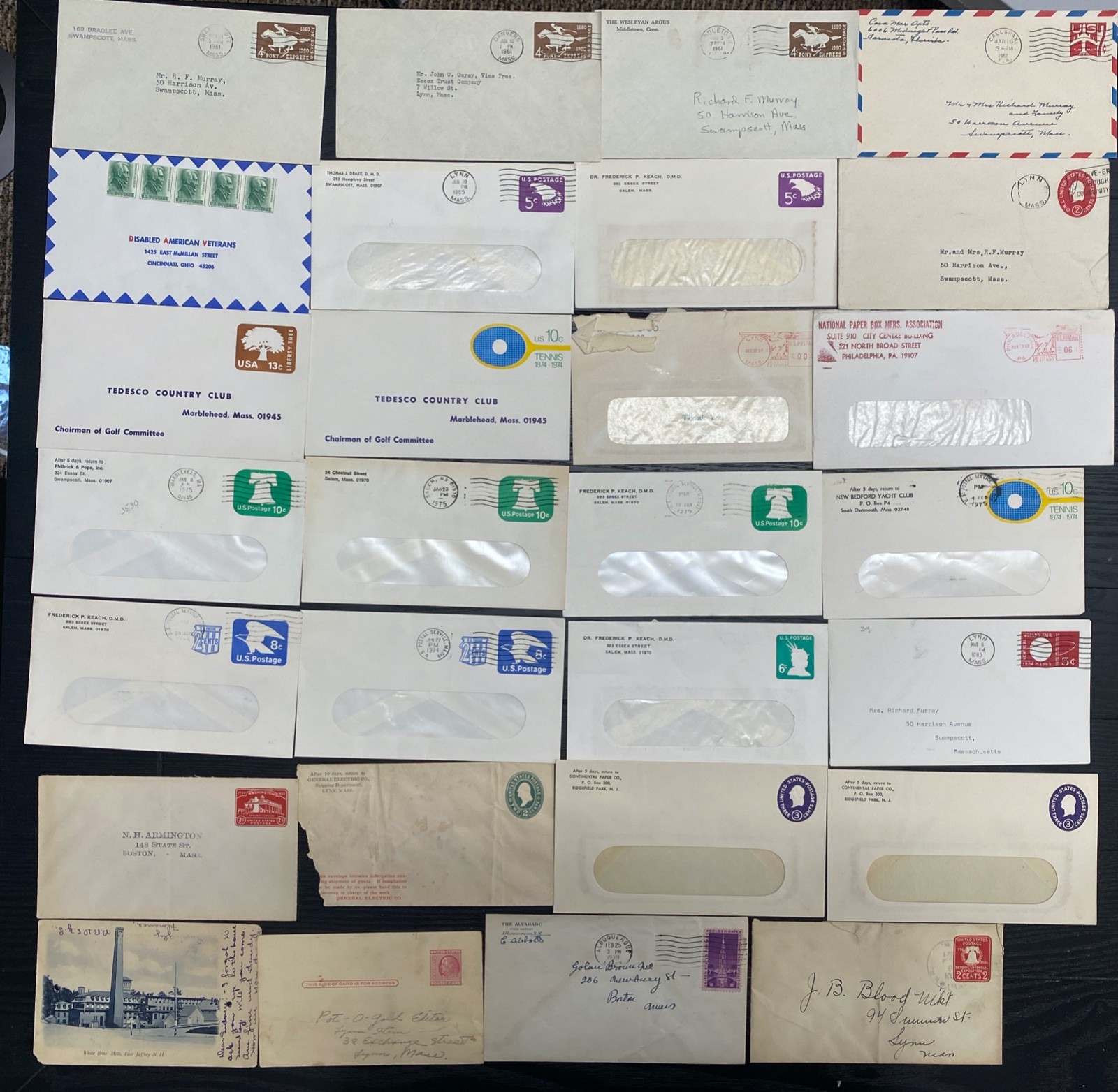 lot of 168 Postal History items, military mail, several covers w/ letters 1850\'s