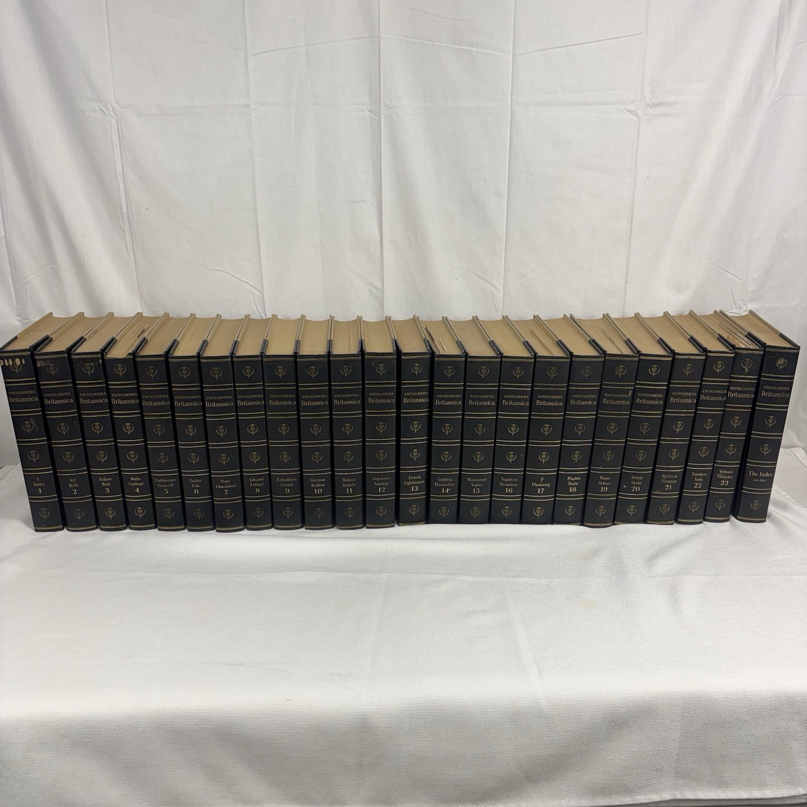 Encyclopedia Britannica 1967 Complete Set  24 Volumes VTG University Of Chicago