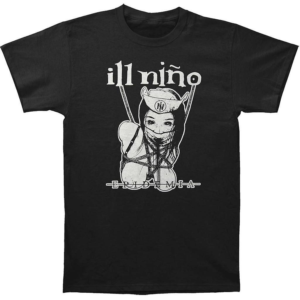 Vtg ILL NIÑO Band Music Tour Heavy Cotton Full Size Black Unisex Shirt