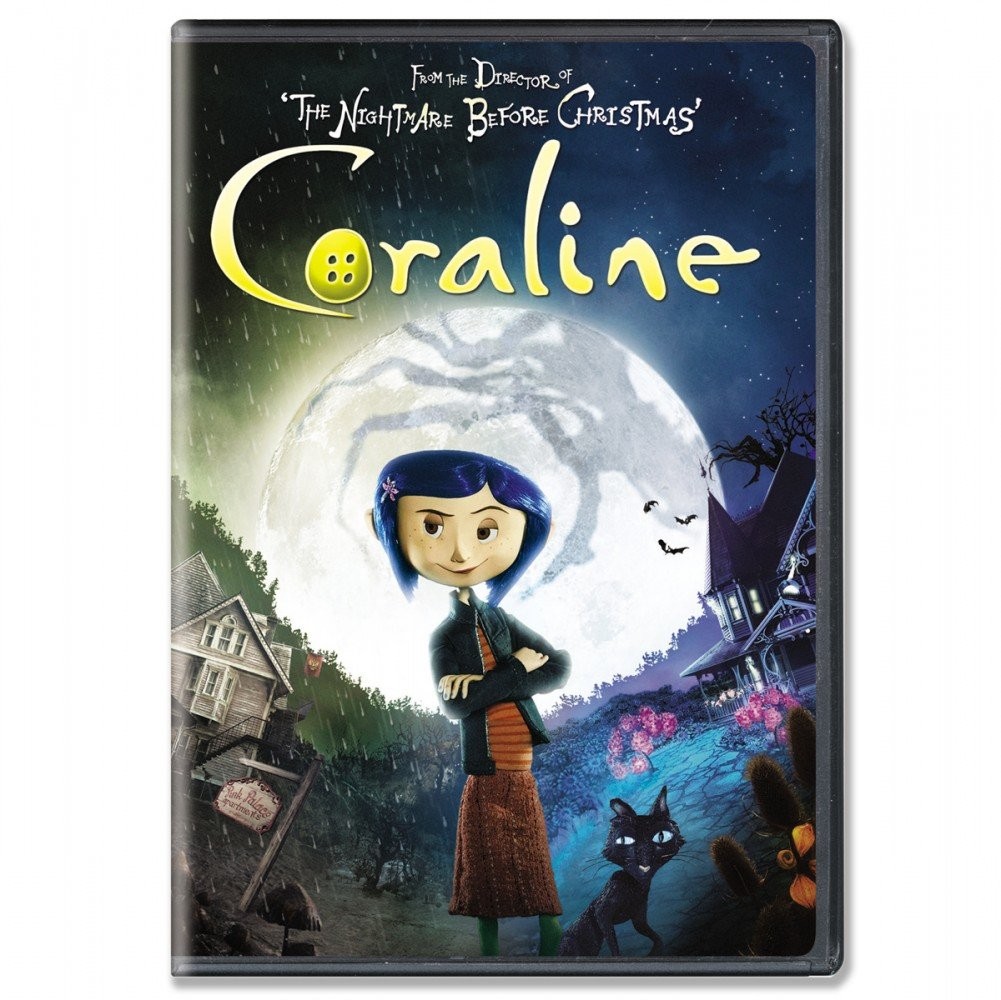 Coraline (2009, Artwork May Vary) DVD - Laika Stop Motion, Tim Burton ClassicNew