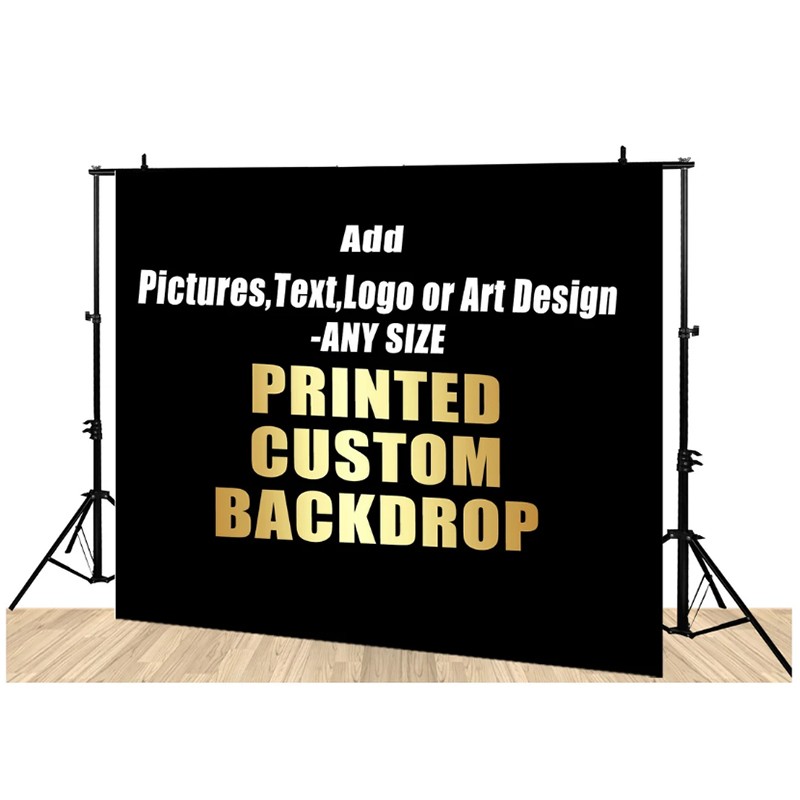 Personalized Backdrop Custom Banner Print Your Artwork Photo Background Decor