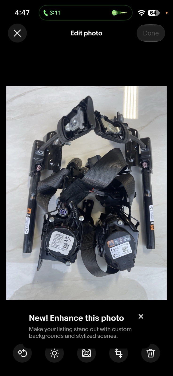 2025 - 2026 TRAVERSE ACADIA FRONT LEFT/RIGHT SEATBELT RETRACTOR OEM 26589250 GM 2025 - 2026 TRAVERSE ACADIA FRONT LEFT/RIGHT SEATBELT RETRACTOR OEM 26589250 GM