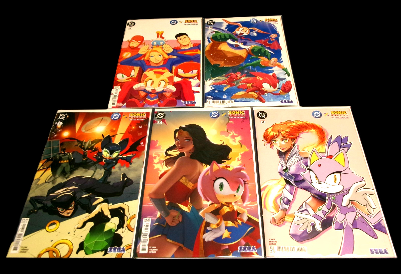 DC x SONIC THE HEDGEHOG THE METAL LEGION #1 2 3 4 5 COMPLETE VARIANT SET 2026 NM