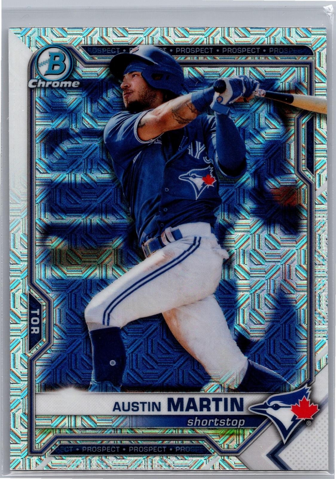 Austin Martin 2021 Bowman Chrome Prospects Mojo Refractor #BCP-245