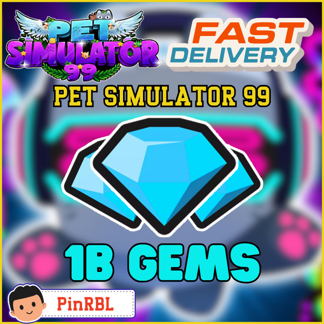 1B - 20B Gems Pet Simulator 99 | PS99 | Pet Sim 99