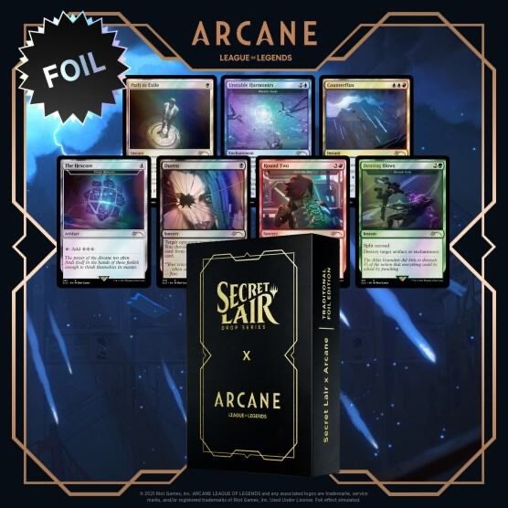 Sealed: Magic the Gathering MTG Secret Lair x Arcane (Foil)