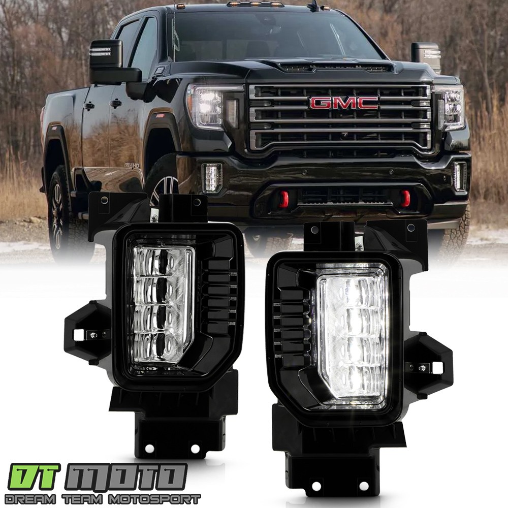 2020-2023 GMC Sierra 2500HD 3500HD LED Bumper Fog Lights Driving Lamps w/ Switch 2020-2023 GMC Sierra 2500HD 3500HD LED Bumper Fog Lights Driving Lamps w/ Switch
