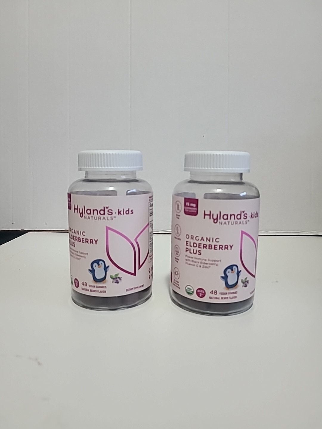 Hyland's Naturals Kids Organic Elderberry Plus Gummies Zinc Vit C 48ct X 2 Pk Hyland's Naturals Kids Organic Elderberry Plus Gummies Zinc Vit C 48ct X 2 Pk