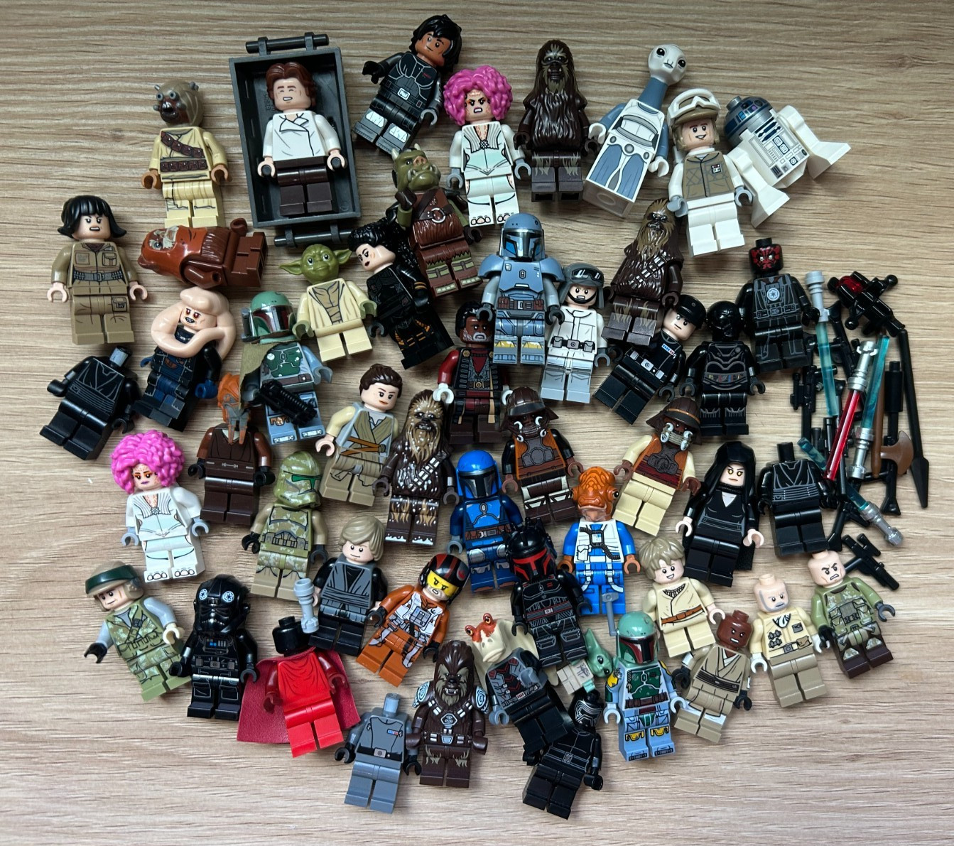 LEGO Star Wars Minifigure Lot x50+ & weapons