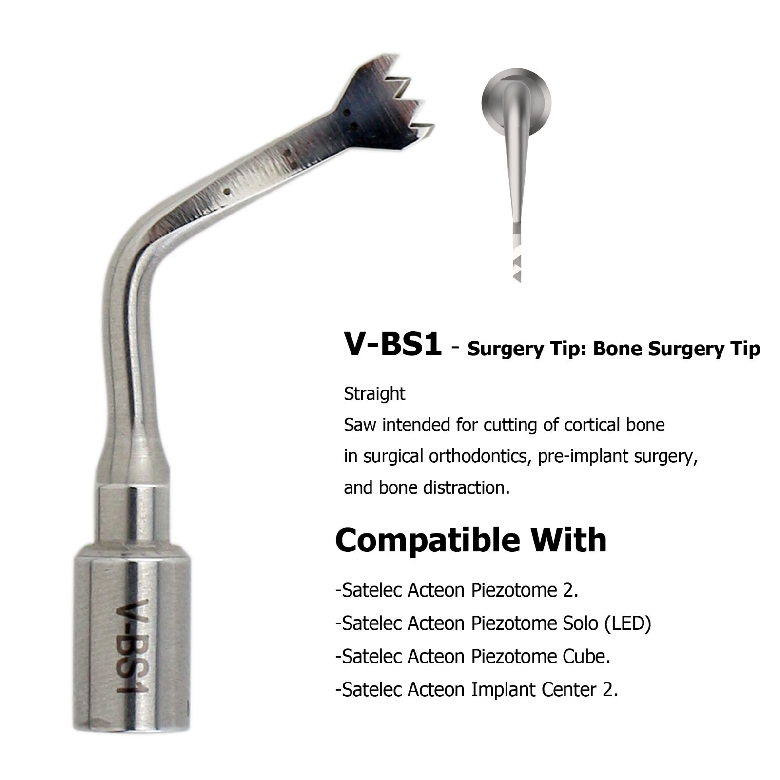 Dental Satelec Piezo Scaler Tips ACTEON Piezotome Cube Ultrasonic Surgery Tips