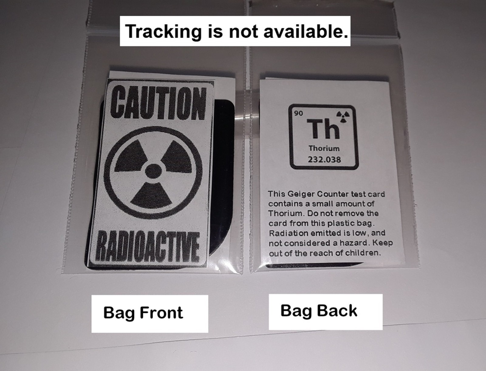 1Pc Ultra Safe Geiger Counter Check Test Source Sample Card