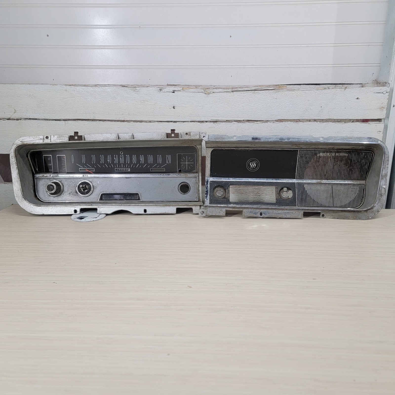 1964-65 Buick Skylark/GS/Special Dash Bezel Set Radio Speaker 1369509 OEM