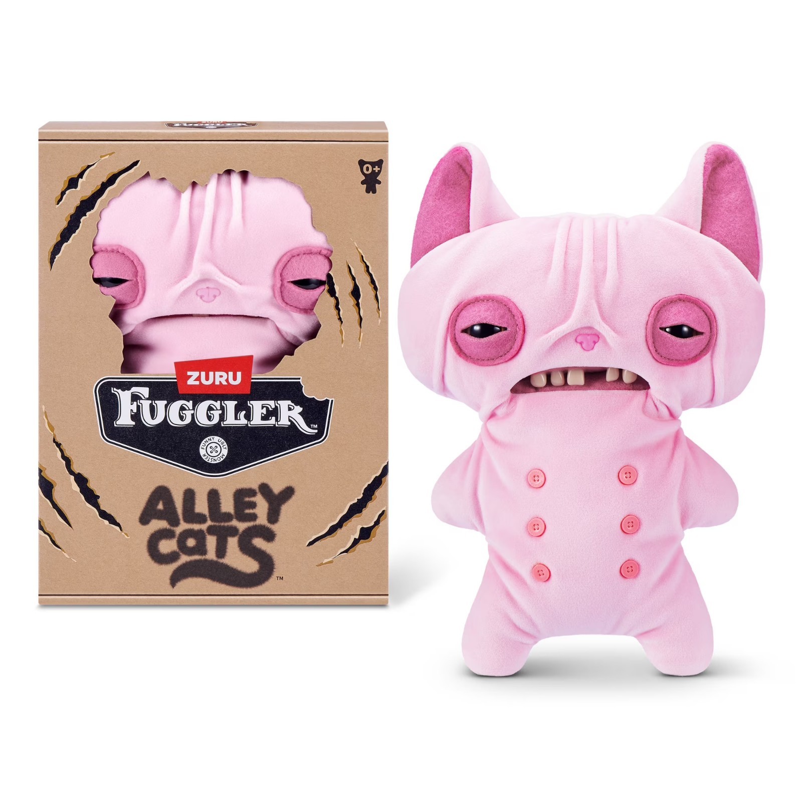 Fuggler Bigg Fugg Pink Monster Plush Soft Stuffed Toy