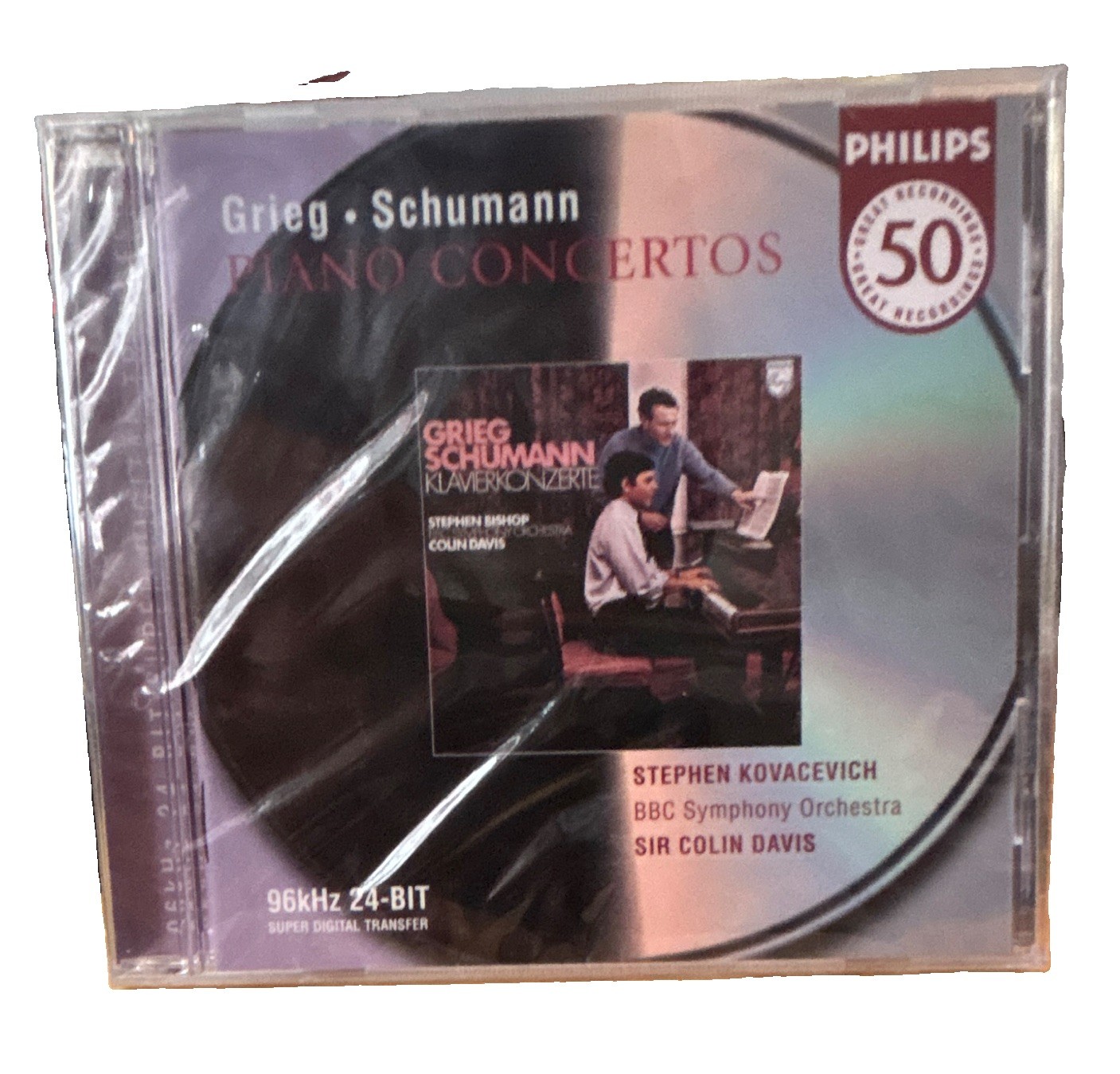 Philips 50 Grieg/Schumann Piano Concertos Kovacevich BBC/Davis CD 1997 Philips 50 Grieg/Schumann Piano Concertos Kovacevich BBC/Davis CD 1997