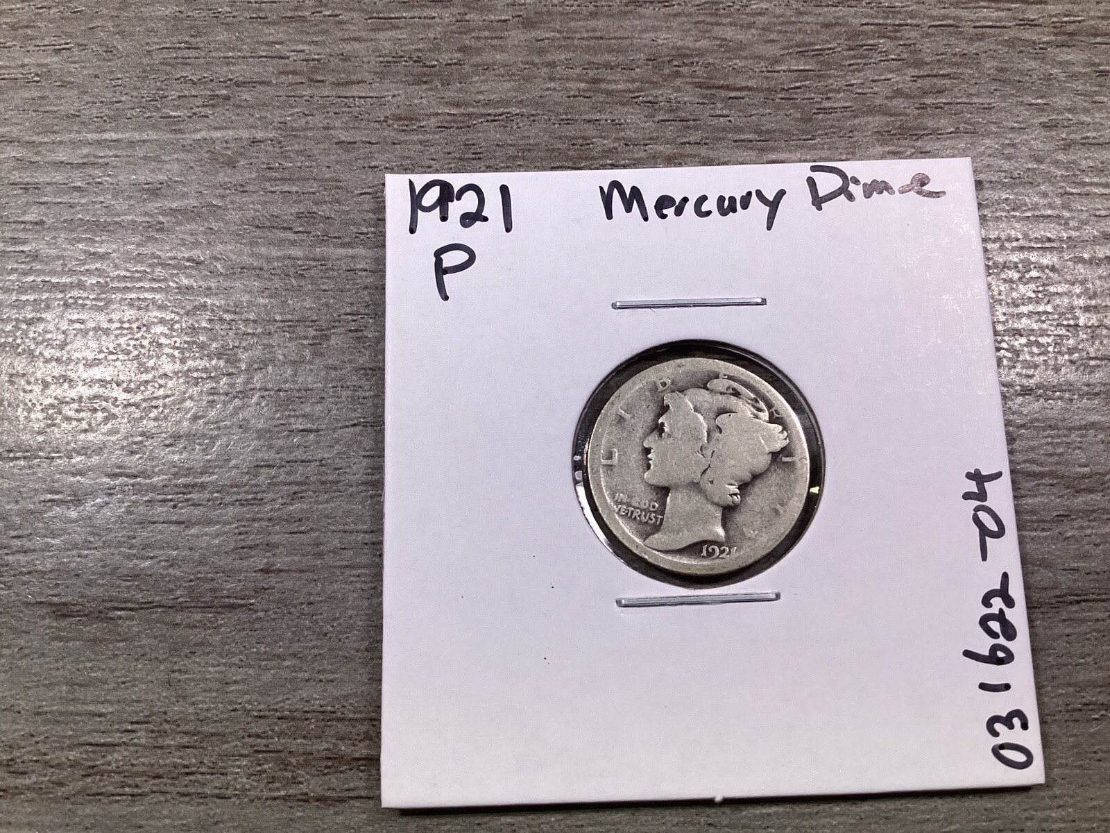1921 Mercury Key Date 90% Silver Dime US Coin 031622 04dk