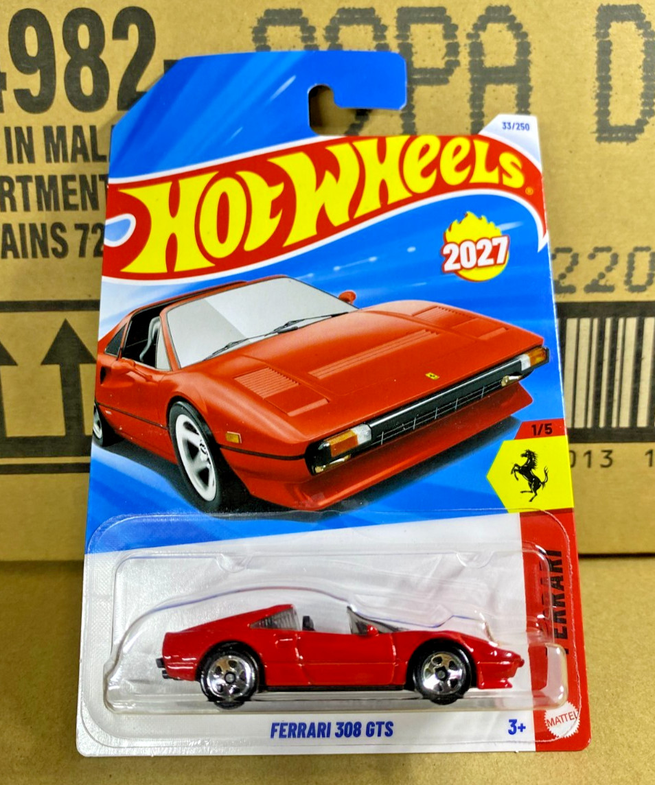 2027 Hot Wheels Mainline Case A Ferrari 308 GTS Series Ferrari