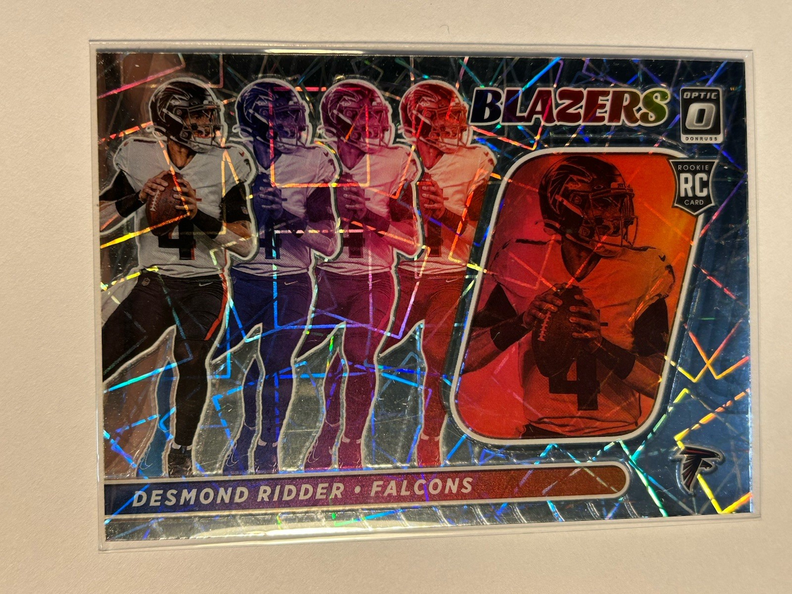 2022 Panini Donruss Optic - Blazers Desmond Ridder #B-14 Case Hit SP Rookie (RC) 2022 Panini Donruss Optic - Blazers Desmond Ridder #B-14 Case Hit SP Rookie (RC)