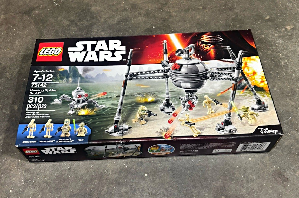 LEGO Star Wars 75142 Homing Spider Droid Retired 310 pcs Ages 7-12 Boxed
