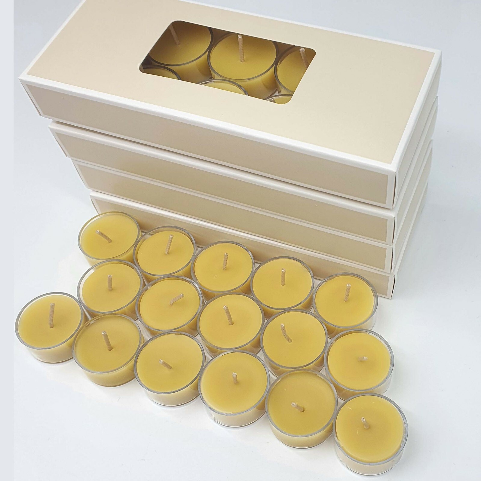 100 x Pure BEESWAX Tealight Candles Handmade 100% Natural Bulk -Australian Made 100 x Pure BEESWAX Tealight Candles Handmade 100% Natural Bulk -Australian Made