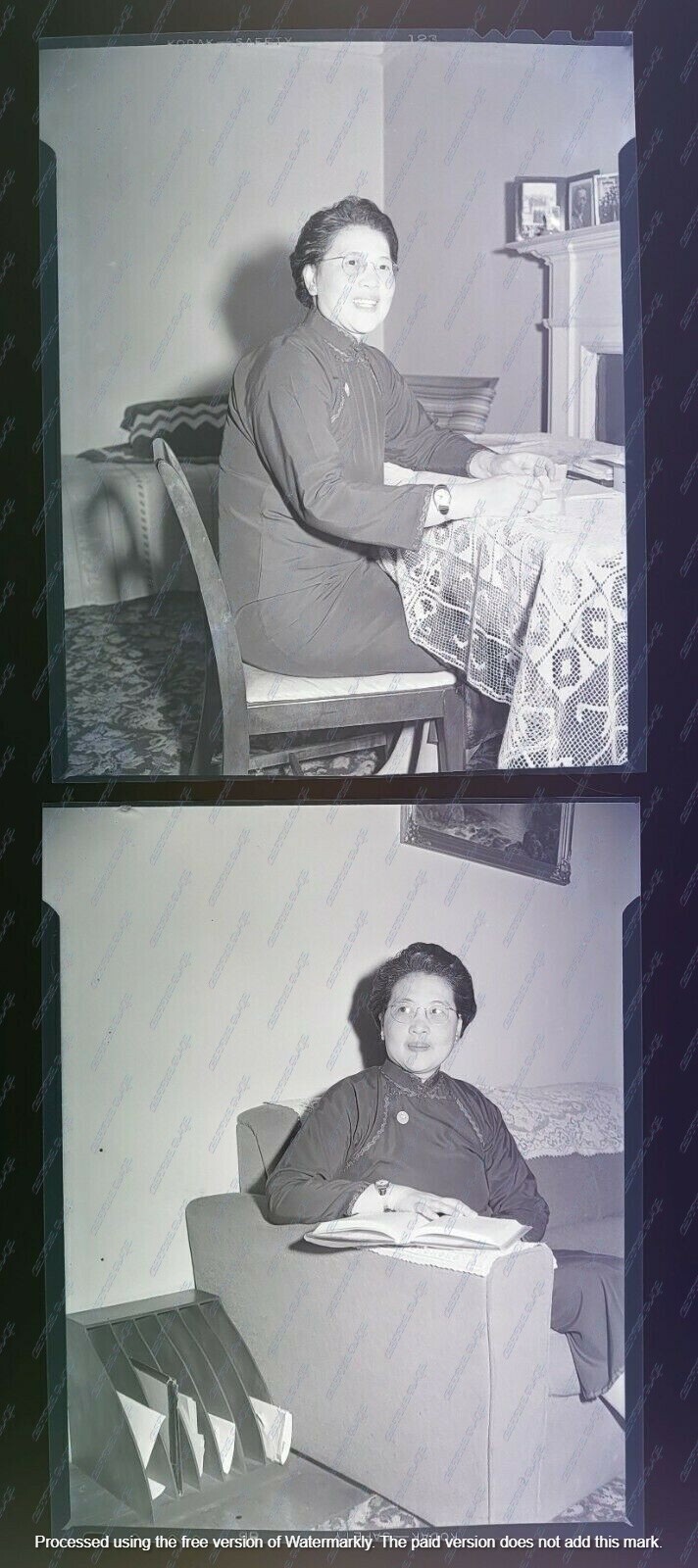 CHINESE UNITED NATIONS 1946 UN NEGATIVES DELEGATE MRS. NEW VERY RARE FANTASTIC