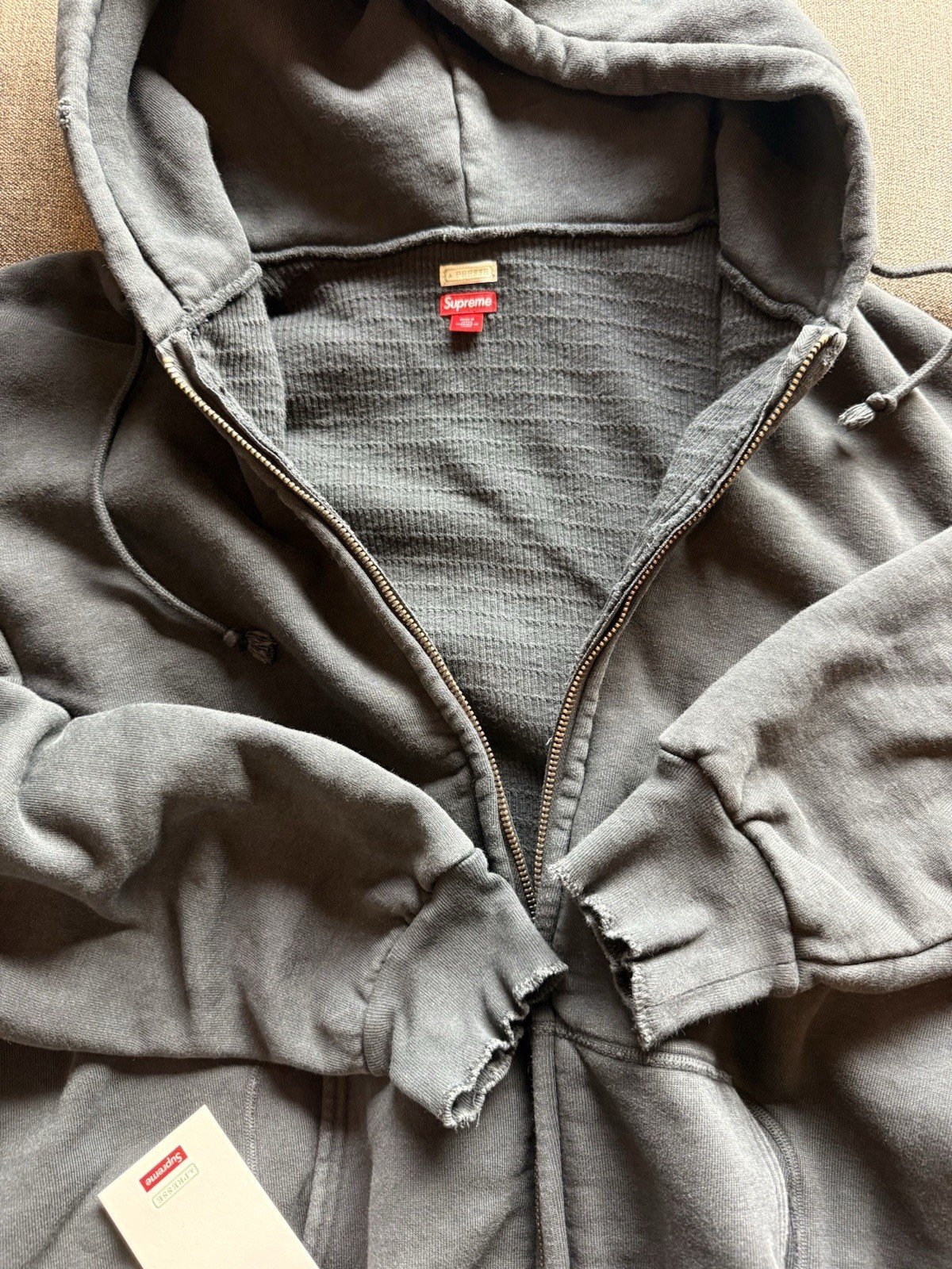 Supreme X A.presse Vintage Zip Up Hoodie Black Supreme X A.presse Vintage Zip Up Hoodie Black