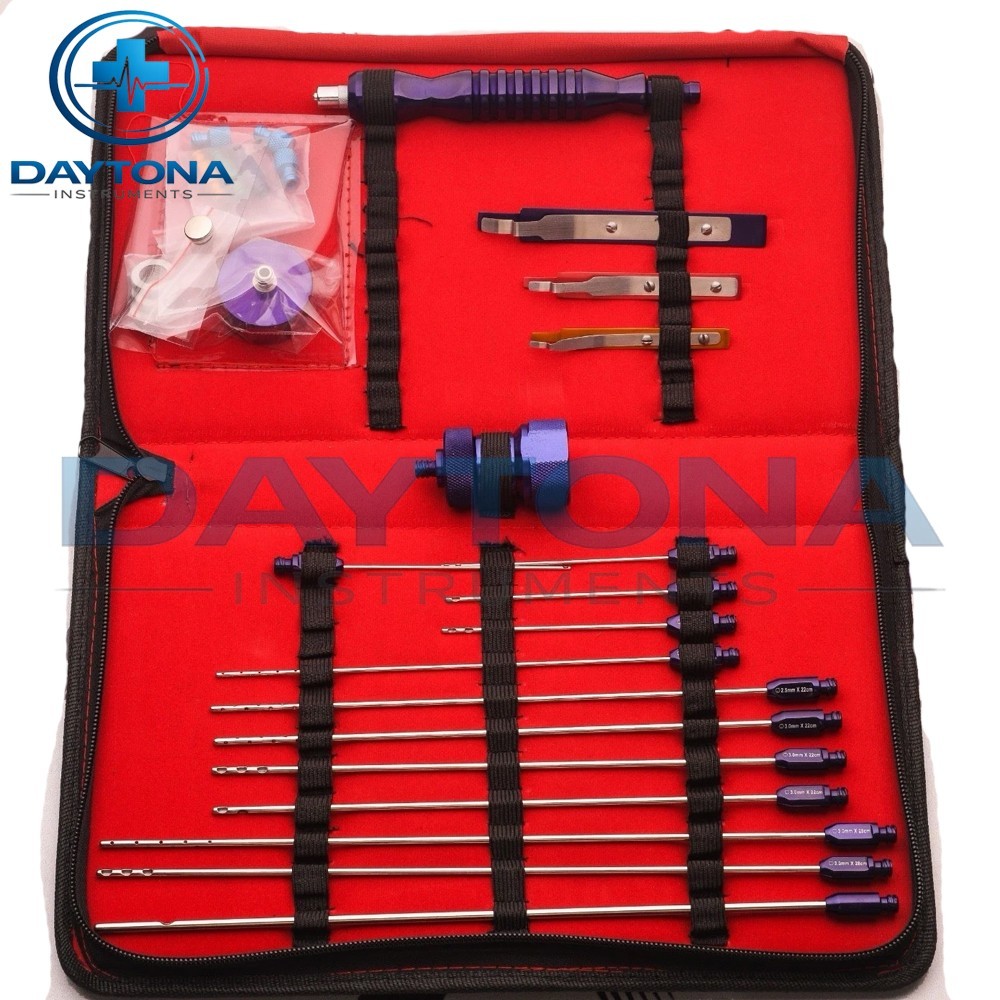 Lipo Cannula Set 27PCS Stainless Steel Fat Transfer-Grafting Surgical Instrument