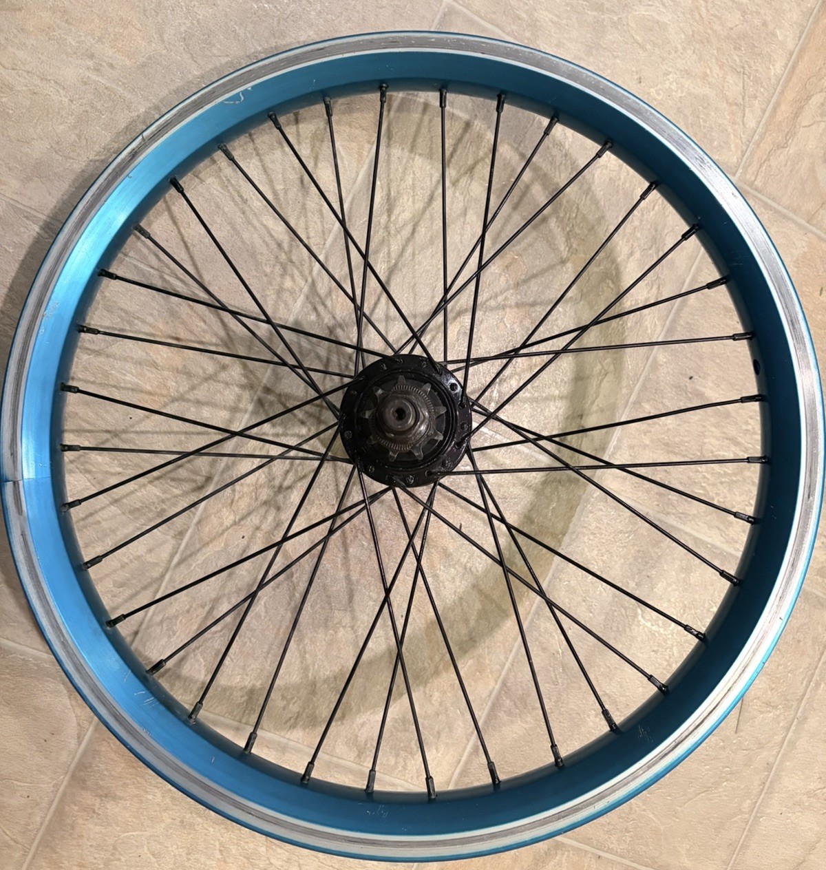 16inch Blue Aluminum Rim W/ Eastern Bikes 9T Sealed Rear HUB Black 16inch Blue Aluminum Rim W/ Eastern Bikes 9T Sealed Rear HUB Black