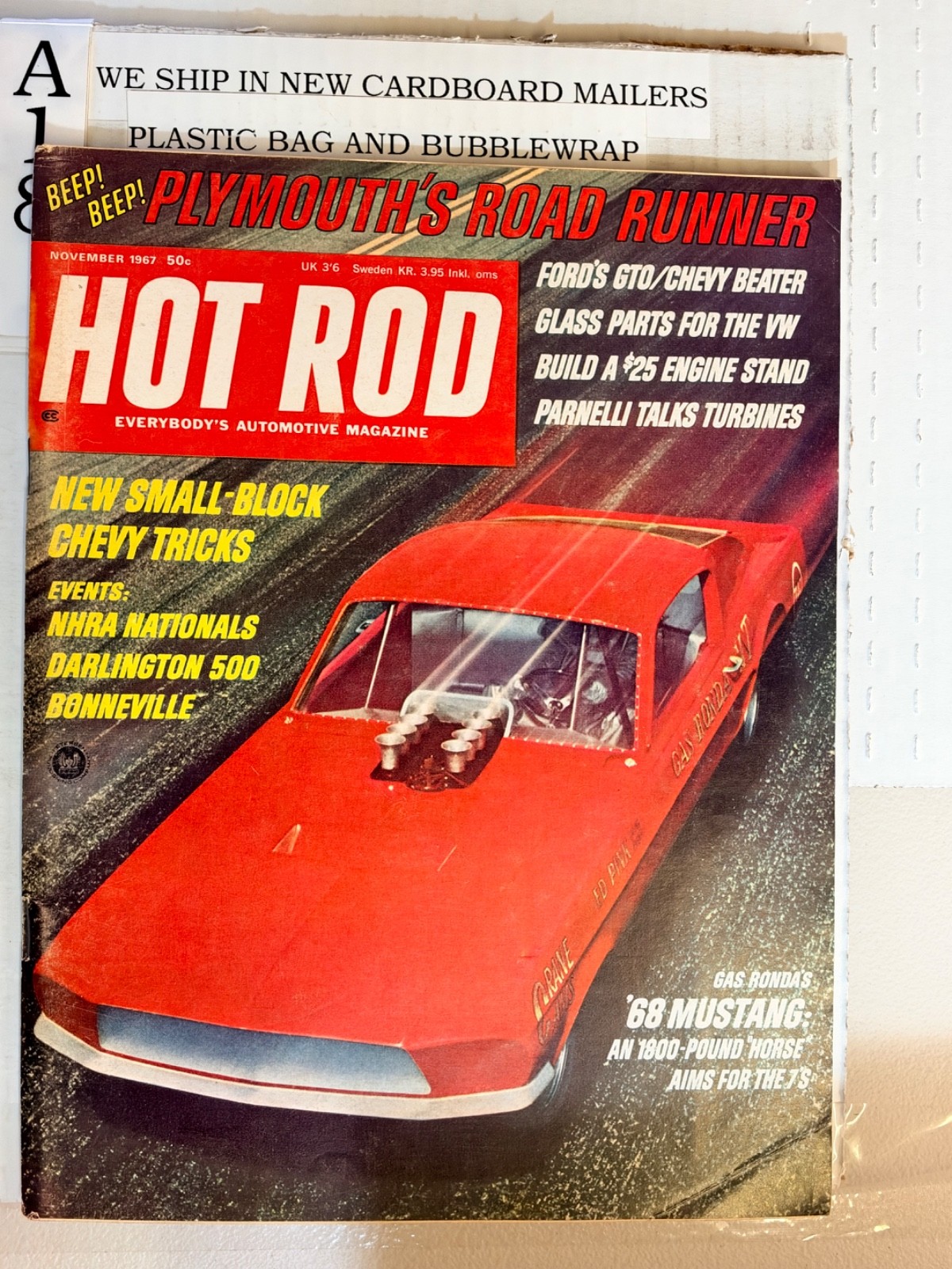 Vintage Hot Rod Magazine November 1967