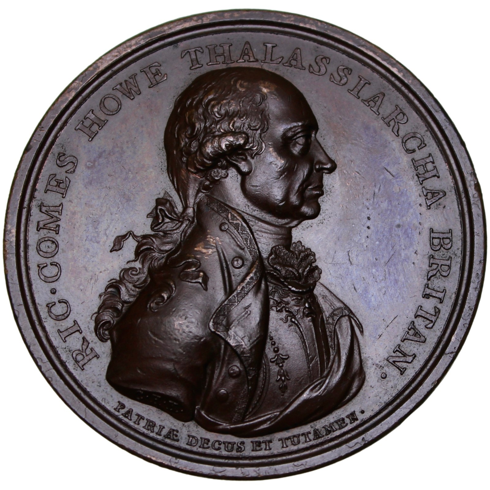 GREAT BRITAIN Admiral Richard Howe 1794 bronze Medal / Glorious First of June