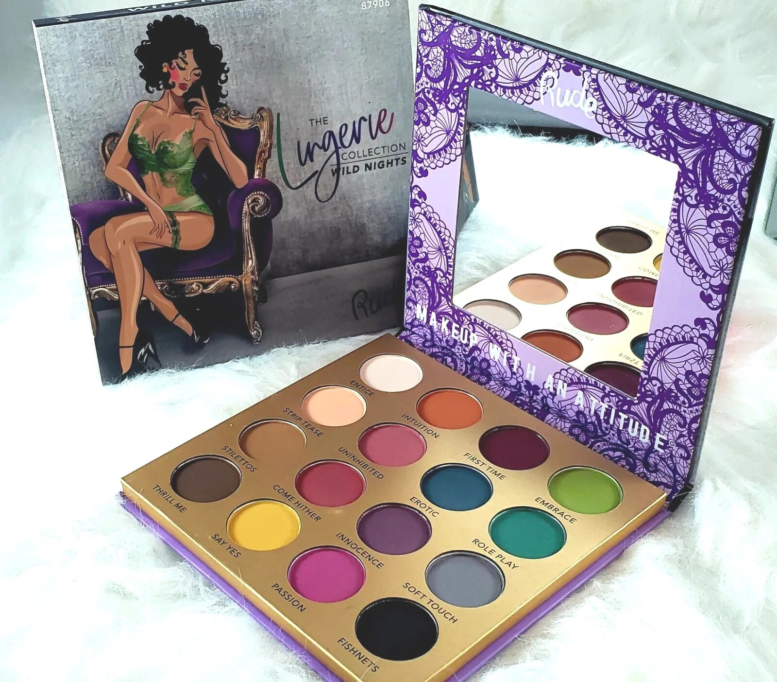 Rude The Lingerie Wild Nights Eyeshadow Palette 16 colors