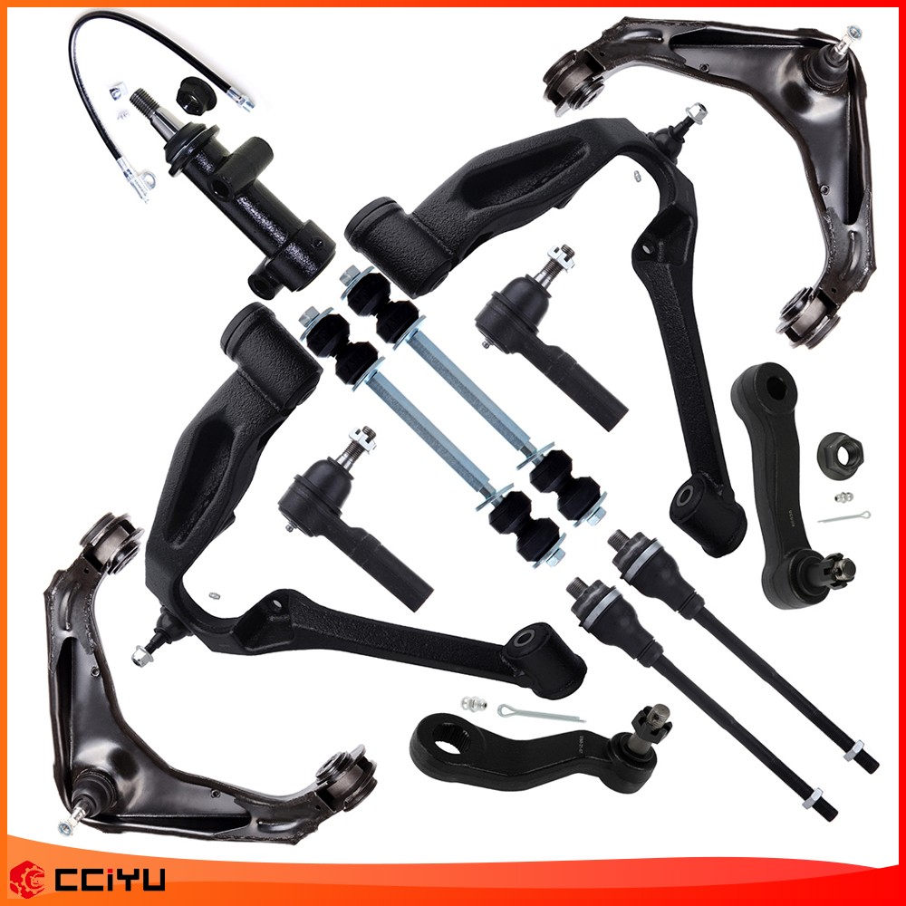 For 2001-2006 Chevy Silverado 2500 3500 Front Upper & Lower Control Arm Tie Rod