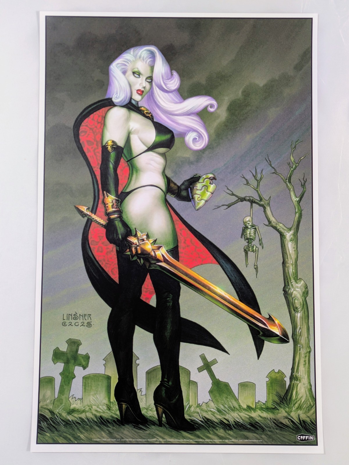 Coffin Comics Lady Death 11x17 Art Print Joseph Michael Linsner Primordial Havoc