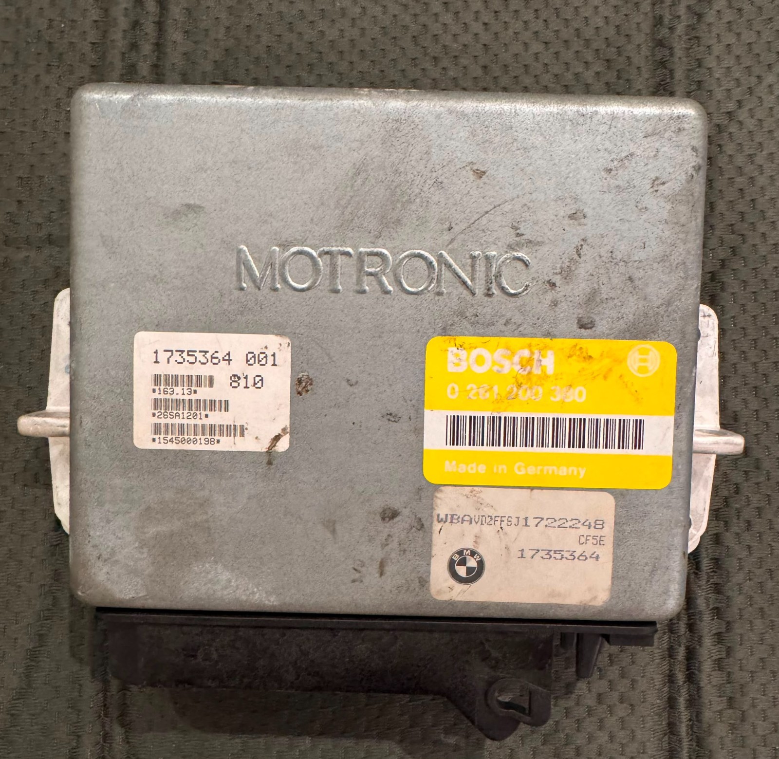 BMW E30 E34 M20B25 DME ECU Bosch Motronic 0261200380 1735364 Tested OEM