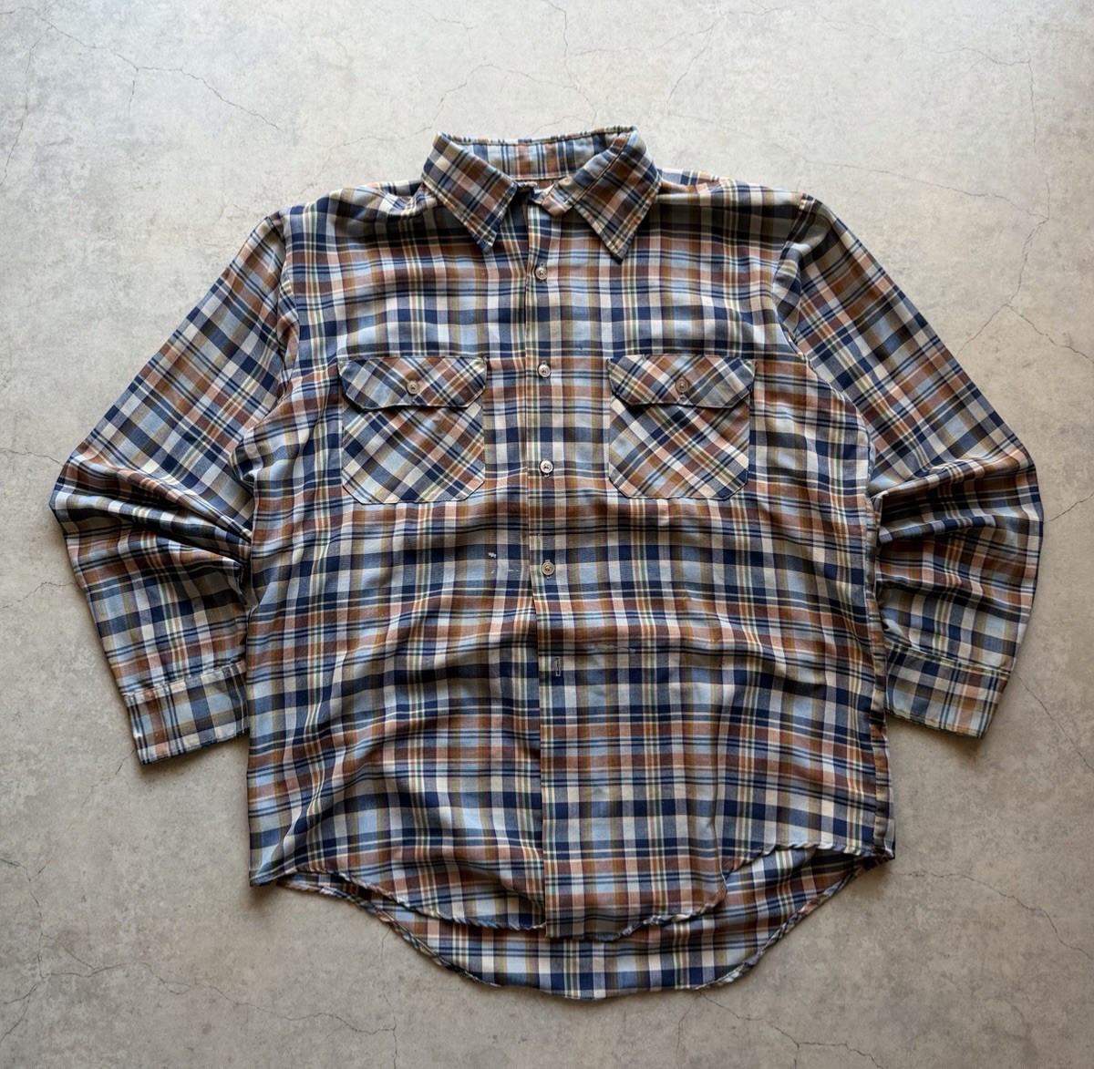 80s VINTAGE BIG MAC Check Plaid Shirt