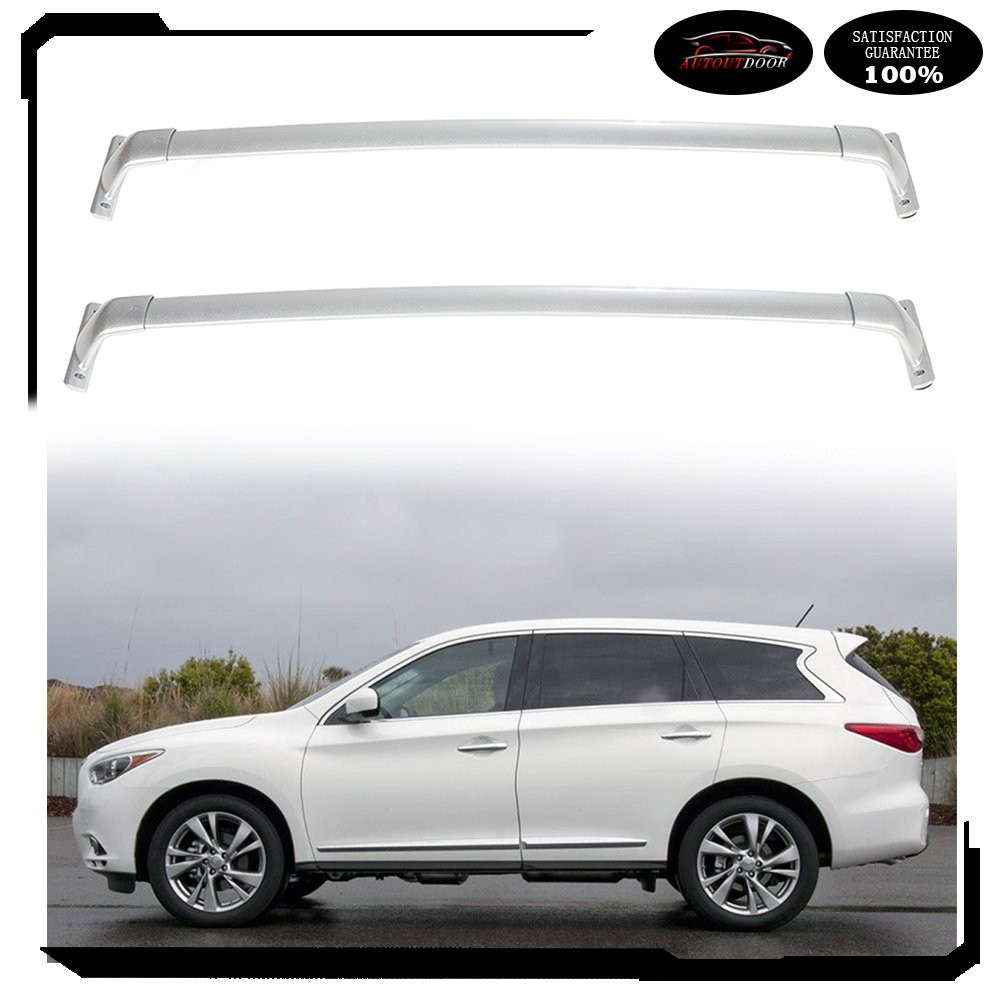 14-21 For Infiniti QX60 JX35 Well-made Top Roof Rack Aluminum Cross silver
