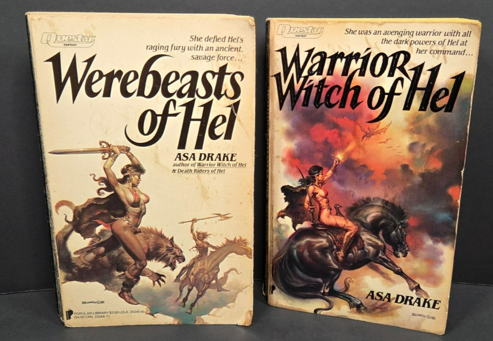 Asa Drake of Hel 2 PB Questar Series Popular 1986 Fantasy Novels