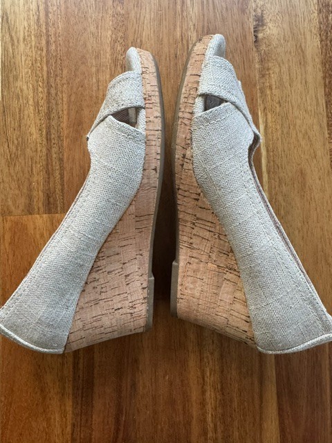 Charter Club Beige Wedges Size 5 Pre-Owned Rarely Worn Charter Club Beige Wedges Size 5 Pre-Owned Rarely Worn