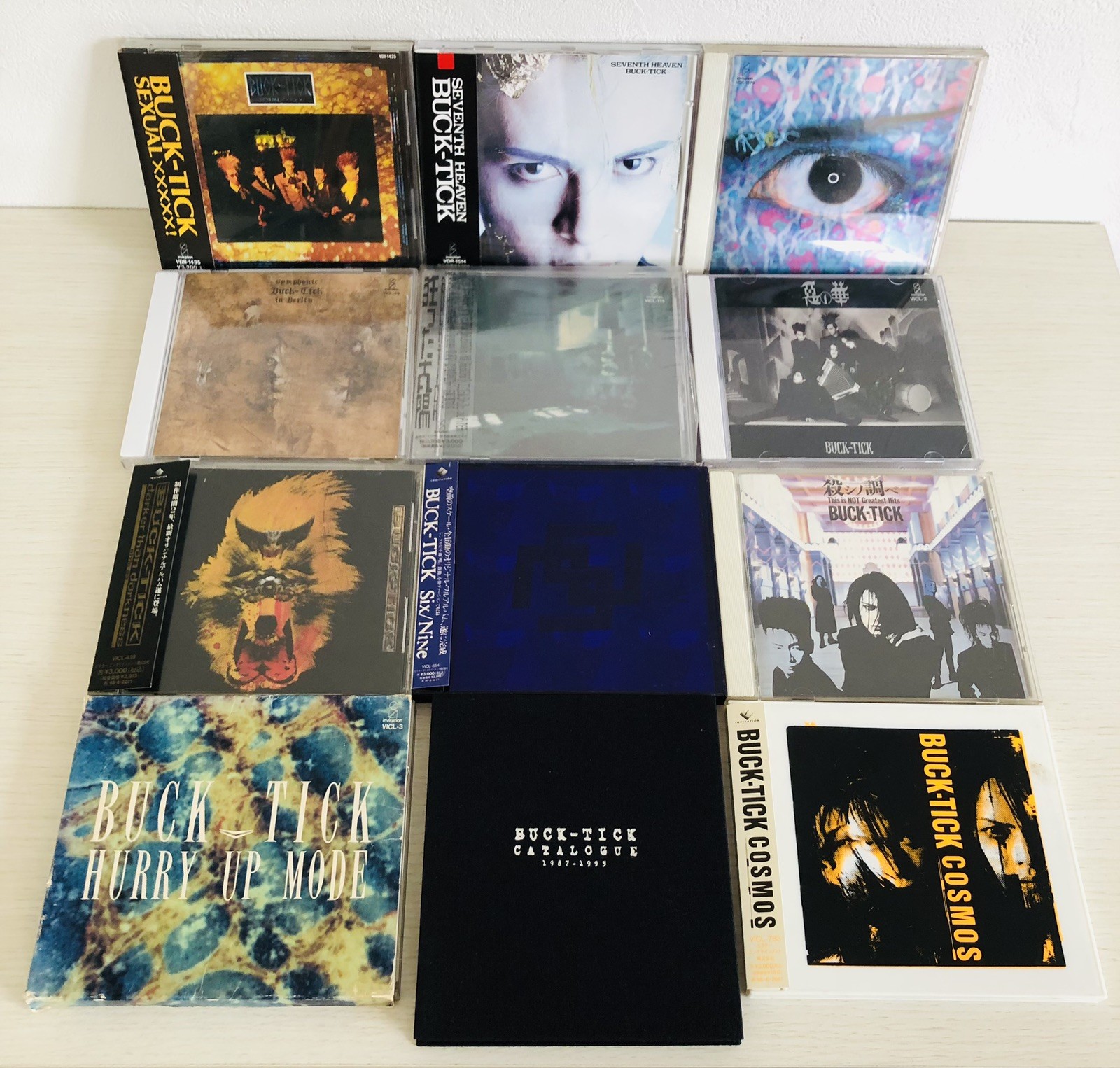 BUCK-TICK CD CATALOGUE COSMOS SEXUAL xxxxx   Hurry Up Mode set of 12 CDs