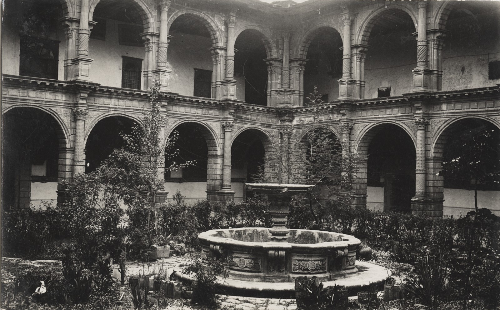 c. 1940\'s Basilica of La Merced, Cusco, Peru RPPC by Martin Chambi Jiménez