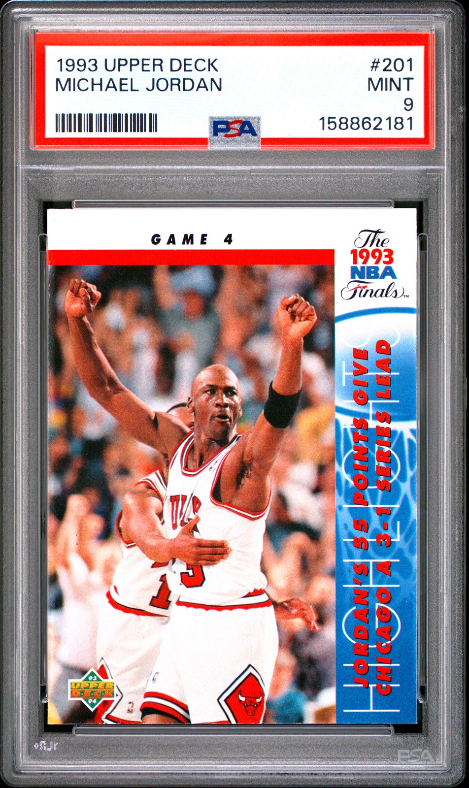 BEAUTIFUL 🔥 PSA 9 1993 Michael Jordan 201 Upper Deck MINT