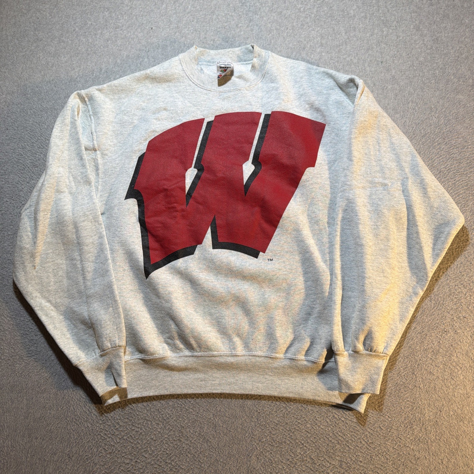 VTG 90s Wisconsin Badgers College Crewneck Sweatshirt - Mens Size XL - Gray VTG 90s Wisconsin Badgers College Crewneck Sweatshirt - Mens Size XL - Gray