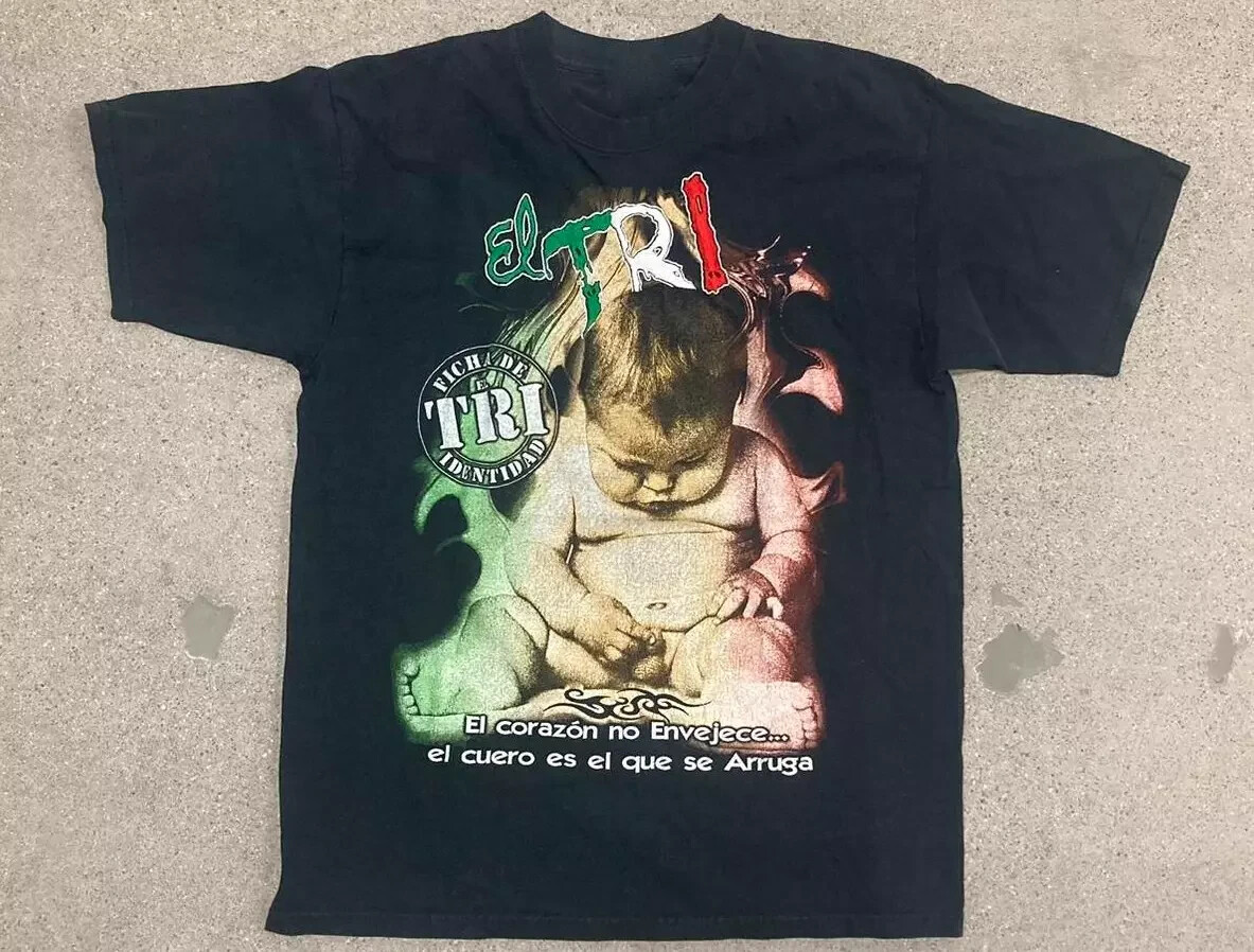 Vtg EL TRI Band Mexico Band Cotton Black All Size Unisex Shirt