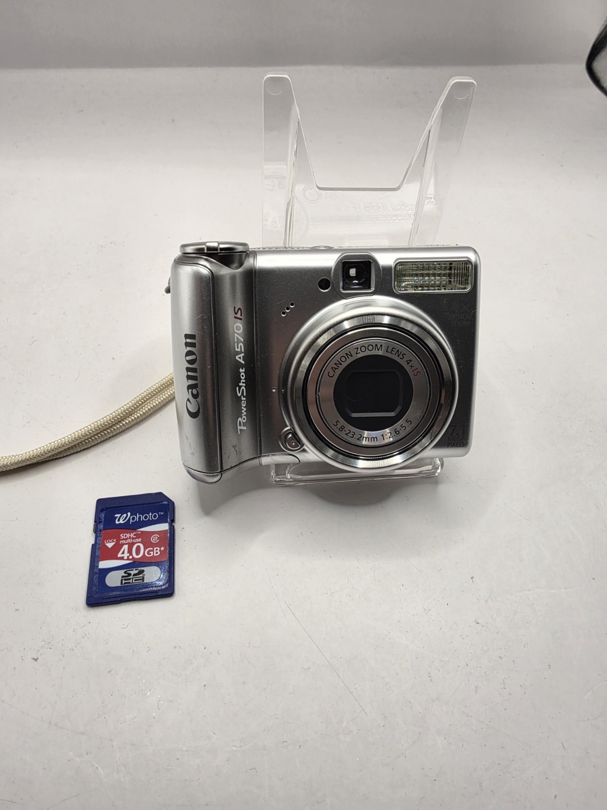 Canon PowerShot A570 IS 7.1MP 4x Zoom Digital Camera 4GB SD Tested Working Canon PowerShot A570 IS 7.1MP 4x Zoom Digital Camera 4GB SD Tested Working