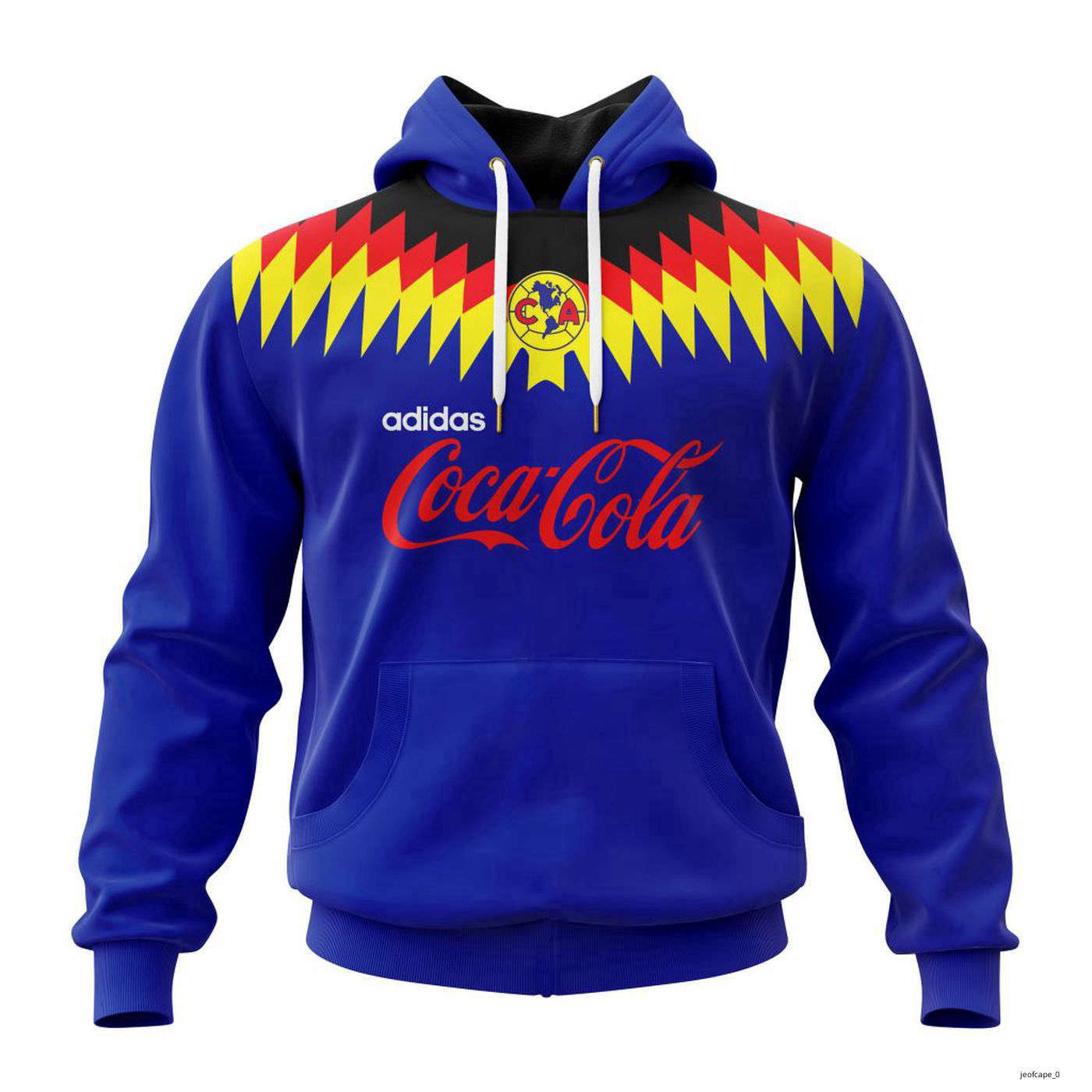 Personalized LIGA MX Club America Retro 1994-1996 Away Kits Hoodie Personalized LIGA MX Club America Retro 1994-1996 Away Kits Hoodie
