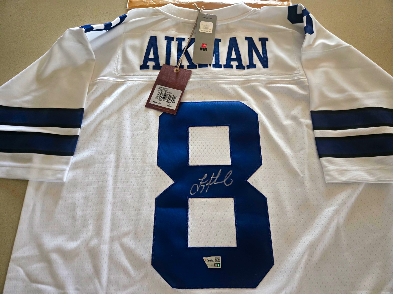 Troy Aikman Signed 1992 Mitchell & Ness Legacy Jersey Fanatics Authentic NWT 44L Troy Aikman Signed 1992 Mitchell & Ness Legacy Jersey Fanatics Authentic NWT 44L