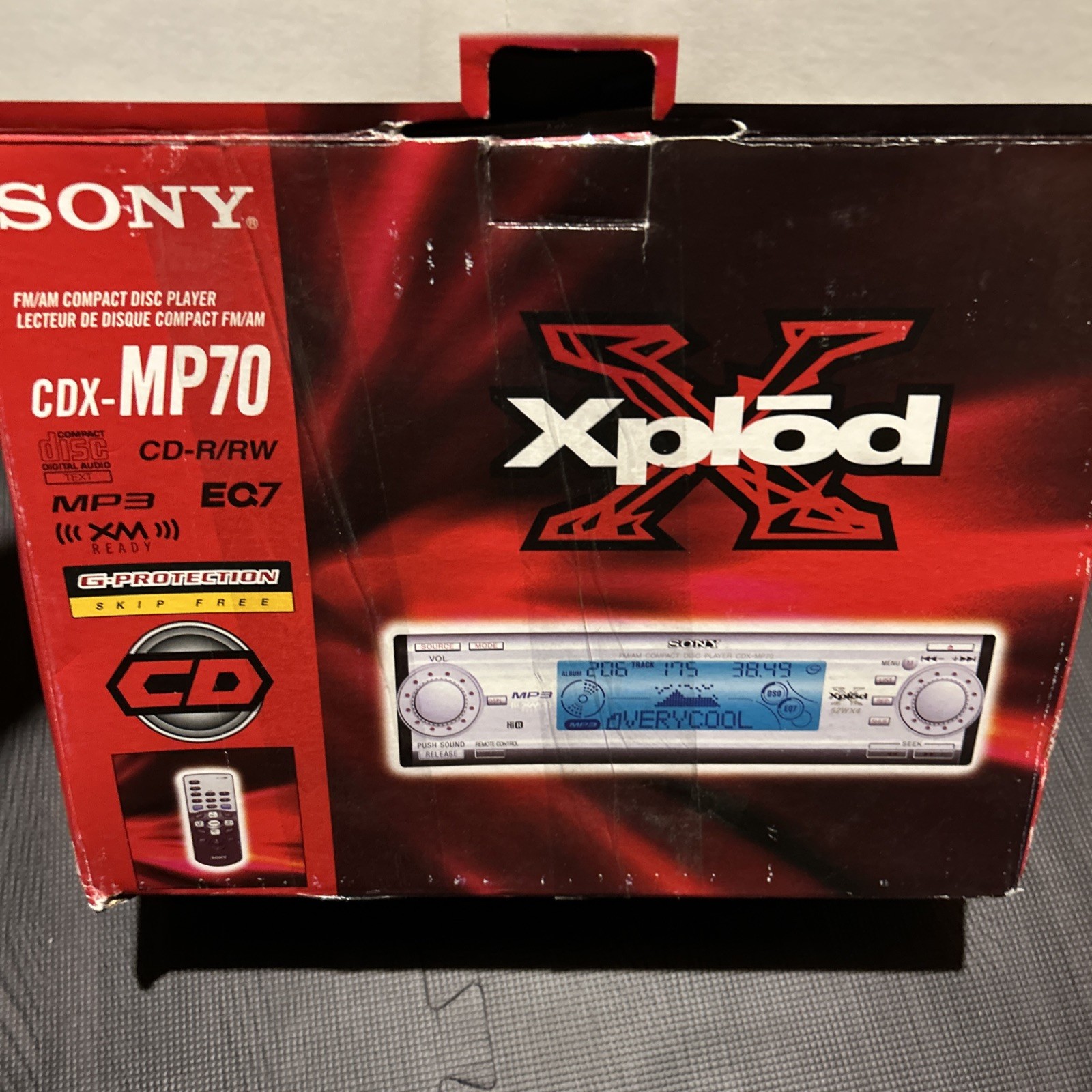 Sony CDX-MP70 Single Din Car Stereo Old School Vintage Retro Car Stereo works 
