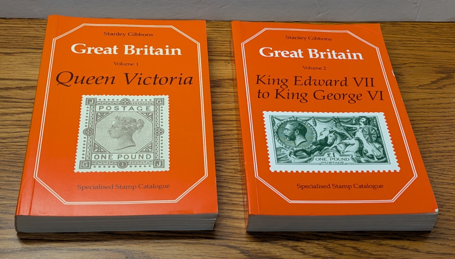 Stanley Gibbons Great Britain Specialised Stamp Catalogues Vols. 1 & 2 1840-1952